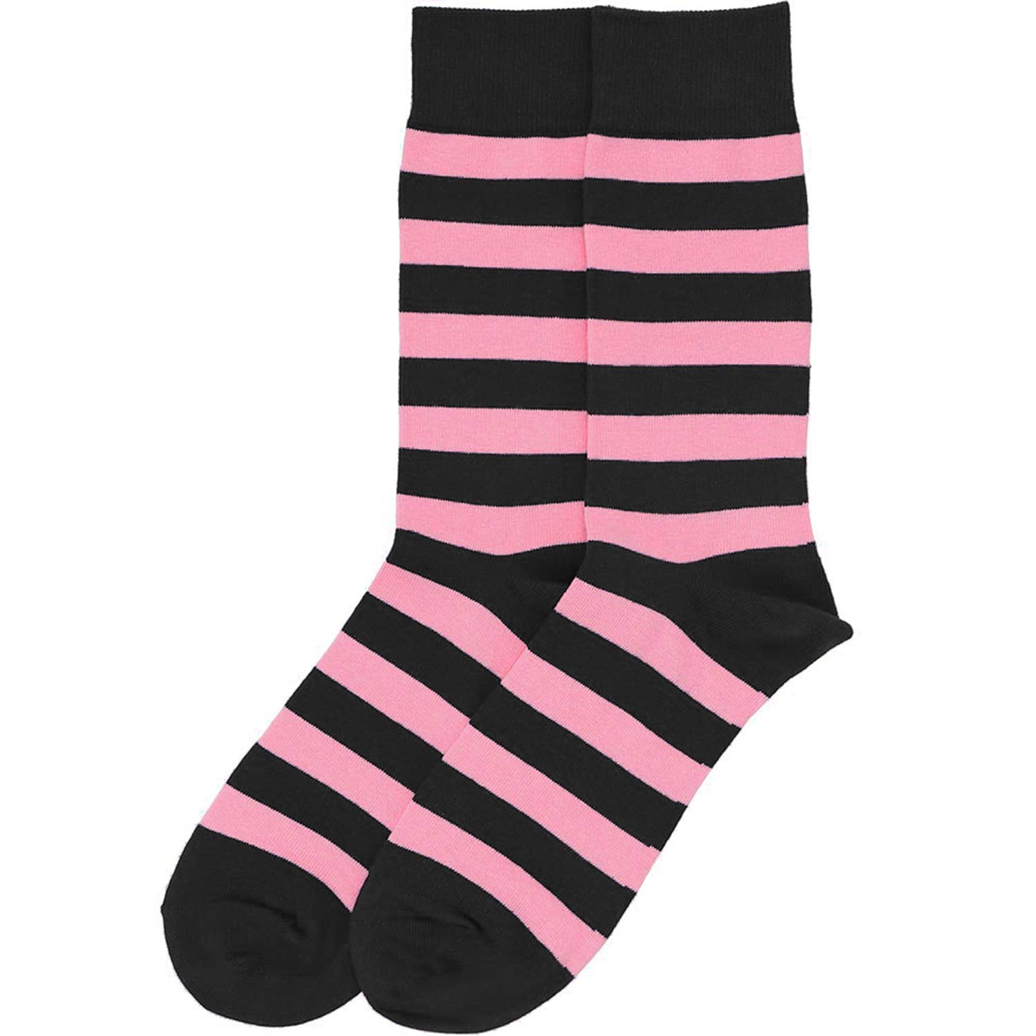 black and pink dress socks Men's Pink and Black Striped Socks TieMart