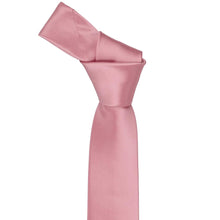 Load image into Gallery viewer, Pink champagne skinny tie knot