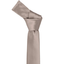 Load image into Gallery viewer, Portobello skinny necktie with a knot at the top