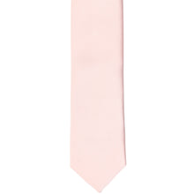 Load image into Gallery viewer, The front of a princess pink skinny tie, laid flat