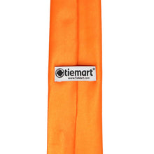 Load image into Gallery viewer, Tag on the back of a pumpkin orange staff tie.