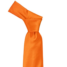 Load image into Gallery viewer, Knot on a pumpkin orange solid tie