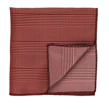 Load image into Gallery viewer, Red glen plaid pocket square