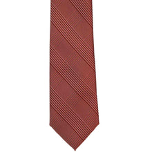 Load image into Gallery viewer, Front of a red glen plaid tie