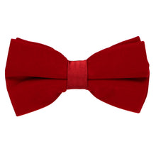 Load image into Gallery viewer, Red velvet bow tie