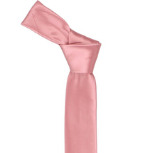 Load image into Gallery viewer, The knot on a rose petal pink skinny tie