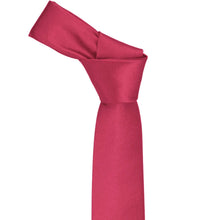 Load image into Gallery viewer, Ruby Red Slim Solid Color Necktie, 2.5" Width