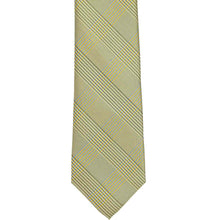 Load image into Gallery viewer, Front of a lemon yellow glen plaid tie