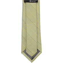 Load image into Gallery viewer, Back view of a lemon yellow glen plaid tie