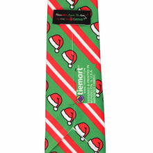Load image into Gallery viewer, Santa Hat Striped Necktie