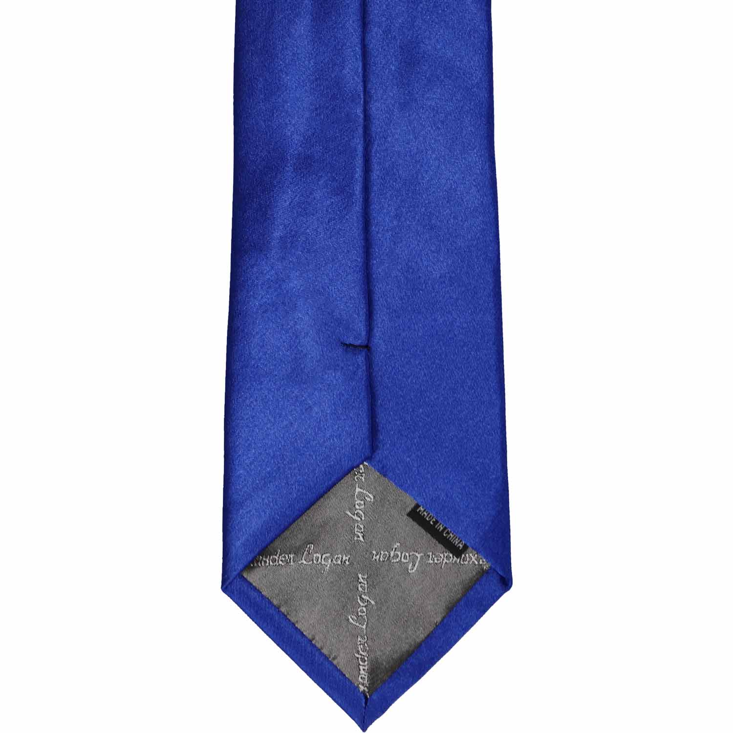 Sapphire Blue Solid Color Zipper Tie | Shop at TieMart – TieMart, Inc.