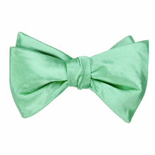 Load image into Gallery viewer, A seafoam tied self-tie bow tie in a solid color style