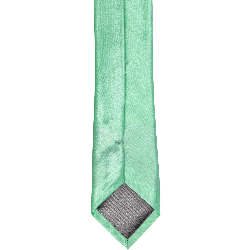 Seafoam Skinny Solid Color Necktie, 2