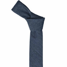 Load image into Gallery viewer, Knotted denim skinny tie