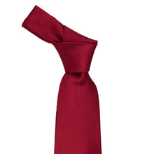 Load image into Gallery viewer, Knotted burgundy silk tie