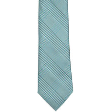 Load image into Gallery viewer, Front of a turquoise glen plaid tie