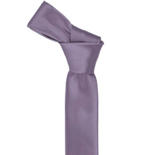 Load image into Gallery viewer, Knot on a Victorian lilac skinny tie