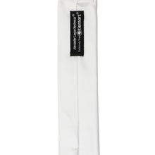 Load image into Gallery viewer, Tag on white skinny staff tie