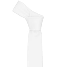 Load image into Gallery viewer, White slim tie, knotted