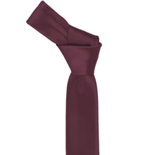 Load image into Gallery viewer, Wine skinny tie knot