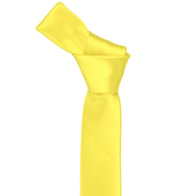 Load image into Gallery viewer, A yellow skinny tie knot
