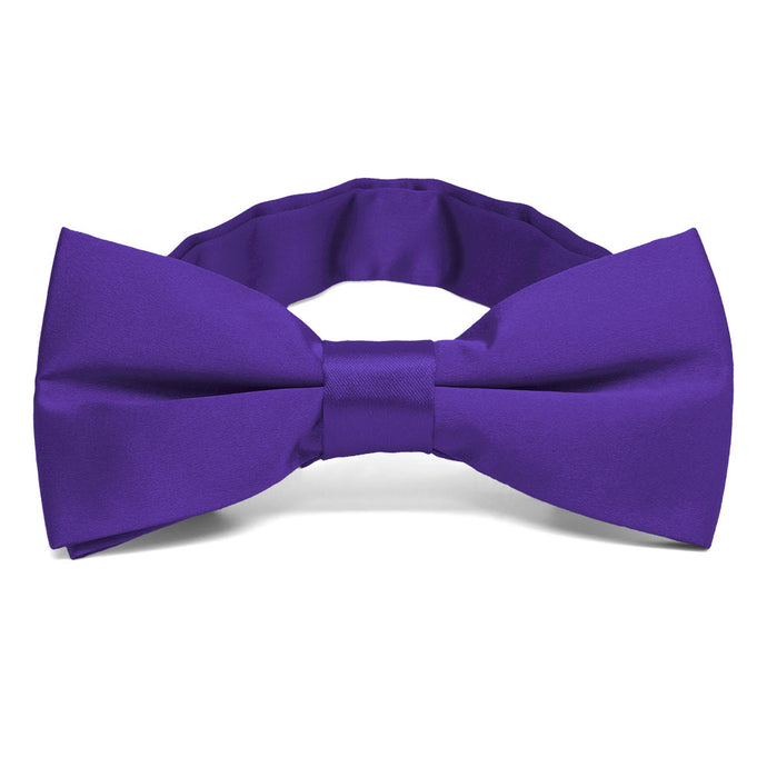 Amethyst Purple Band Collar Bow Tie