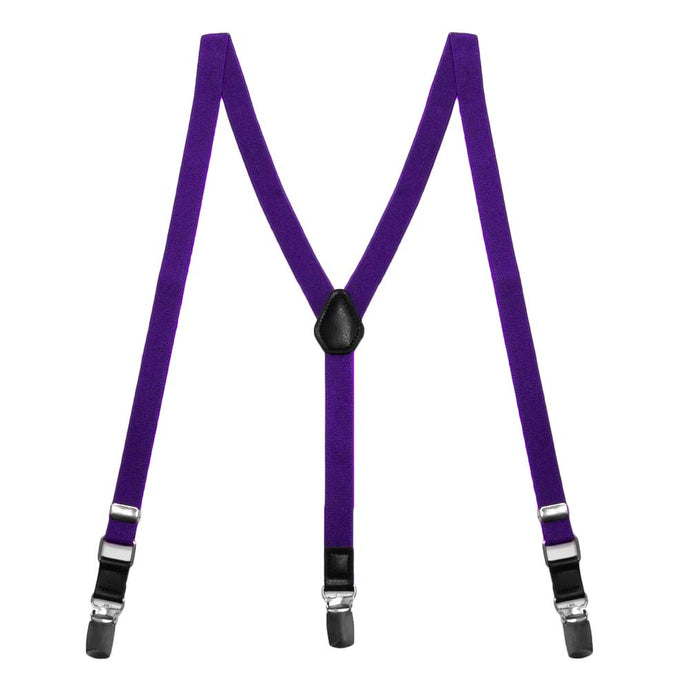 Amethyst Purple Skinny Suspenders