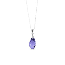 Load image into Gallery viewer, Amethyst Purple Briolette Crystal Necklace