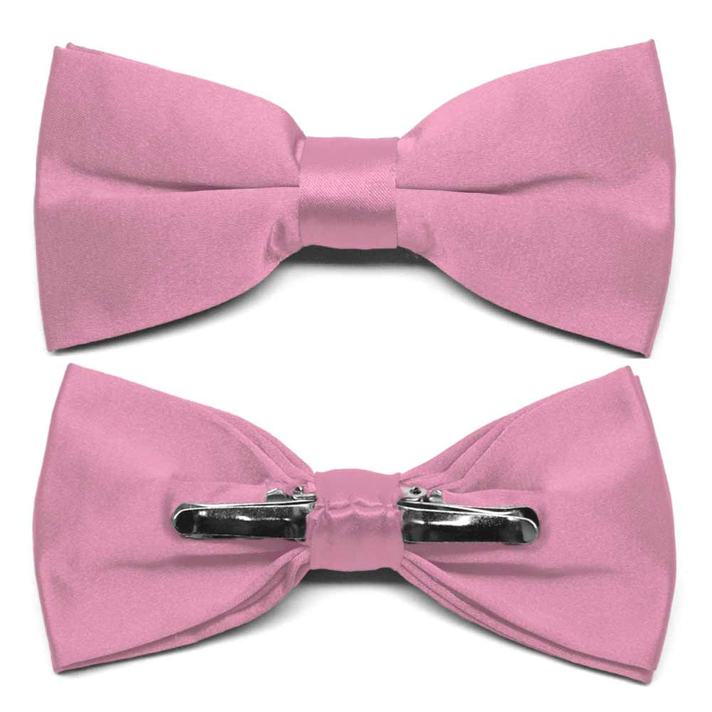 Antique Pink Clip-On Bow Tie