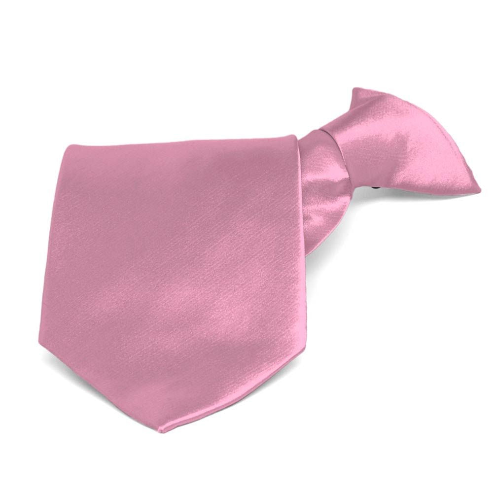 Antique Pink Solid Color Clip-On Tie
