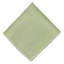 Load image into Gallery viewer, Light green grain pattern pocket square, flat front view