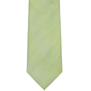 Light green grain pattern necktie, front view