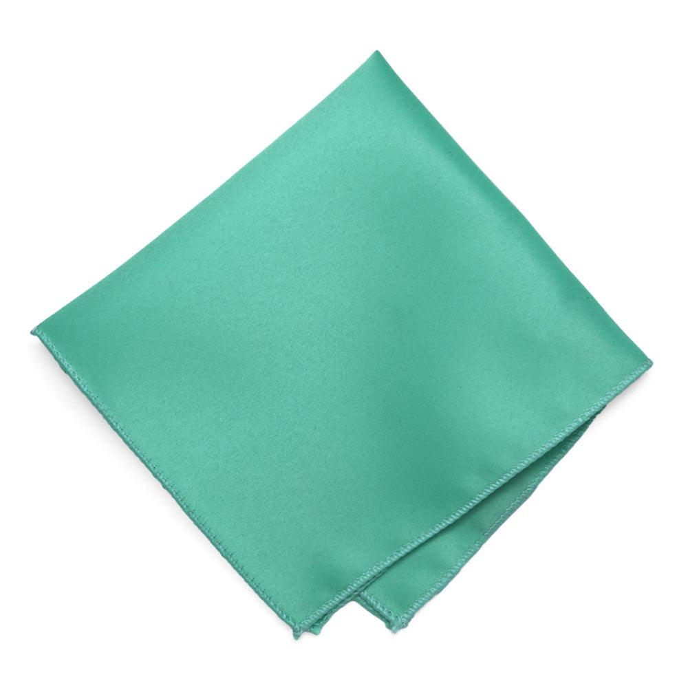 Aquamarine Solid Color Pocket Square