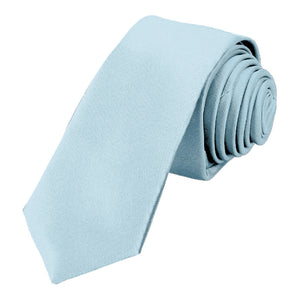 Arctic Blue Skinny Necktie, 2" Width