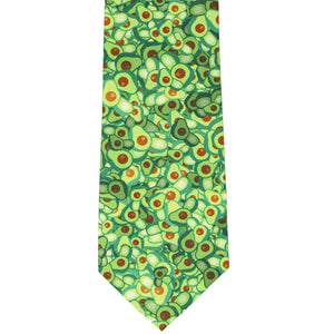 Front view avocados on a novelty tie