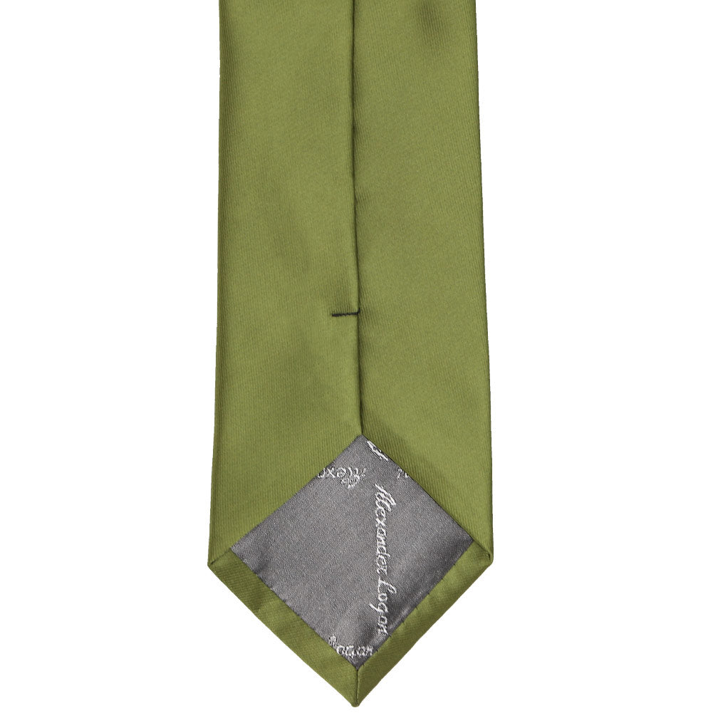 Olive Green Solid Color Clip-On Tie | Shop at TieMart – TieMart, Inc.