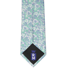 Load image into Gallery viewer, Seafoam and Blue Company Floral Silk Necktie