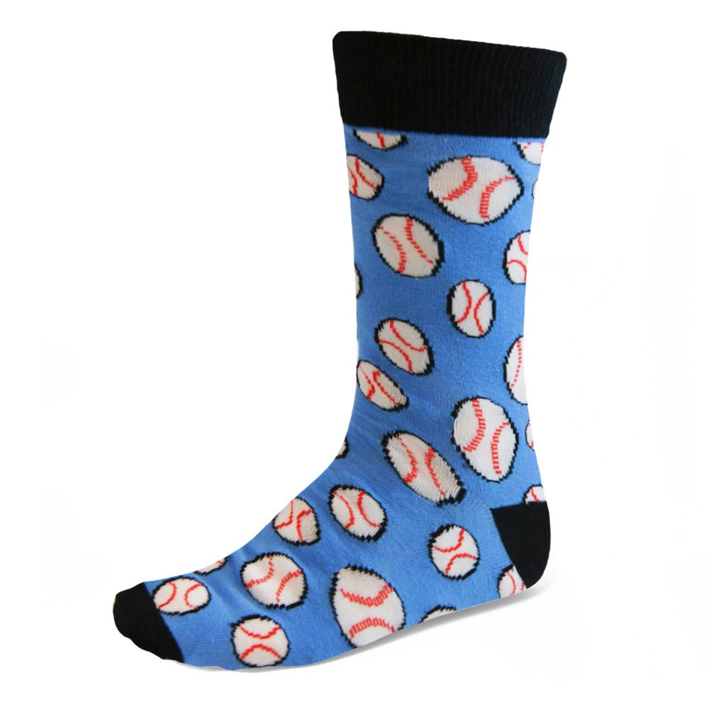 Men's baseball ball socks in blue 