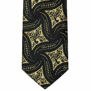 Black and Gold Chadwick Paisley Necktie