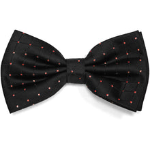 Load image into Gallery viewer, Black and Red Danbury Grid Bow Tie