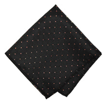 Load image into Gallery viewer, Black and Red Danbury Grid Pocket Square