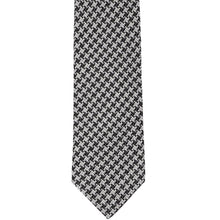 Load image into Gallery viewer, Black and white puppytooth tweed tie