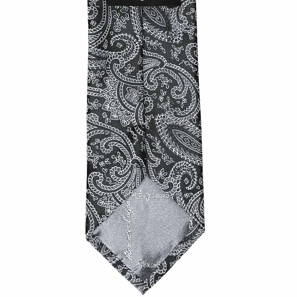 Black and White Paisley Tie | Shop at TieMart – TieMart, Inc.
