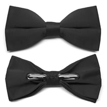 Load image into Gallery viewer, Black Clip-On Bow Tie
