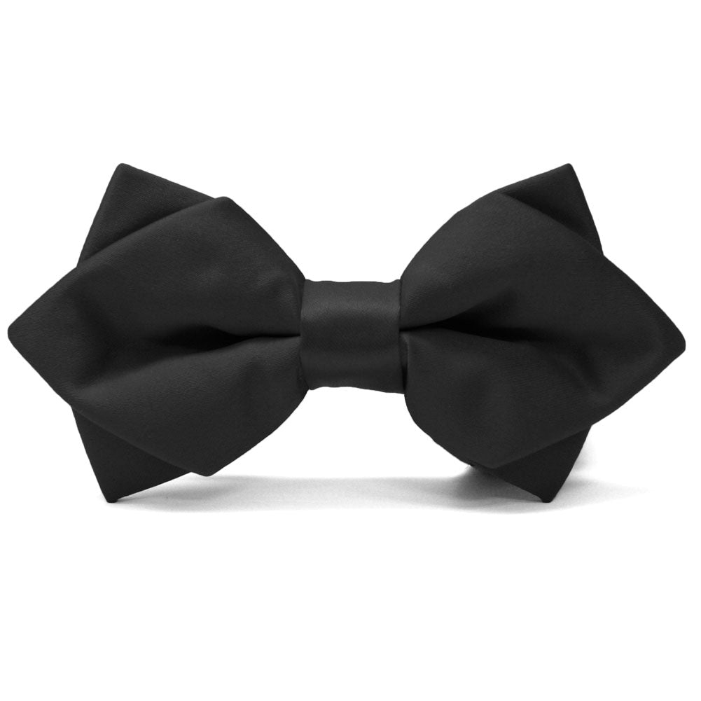 Black Diamond Tip Bow Tie Shop at TieMart TieMart, Inc.