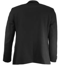 Load image into Gallery viewer, Back view of an all black dinner jacket