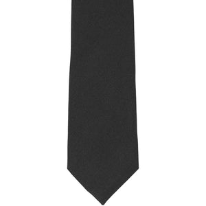 Front view black matte uniform tie