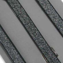 Load image into Gallery viewer, Black Metallic Skinny Suspenders