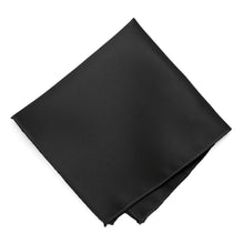 Load image into Gallery viewer, Black Solid Color Pocket Square