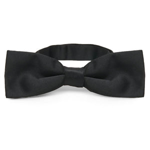Black Slim Band Collar Bow Tie
